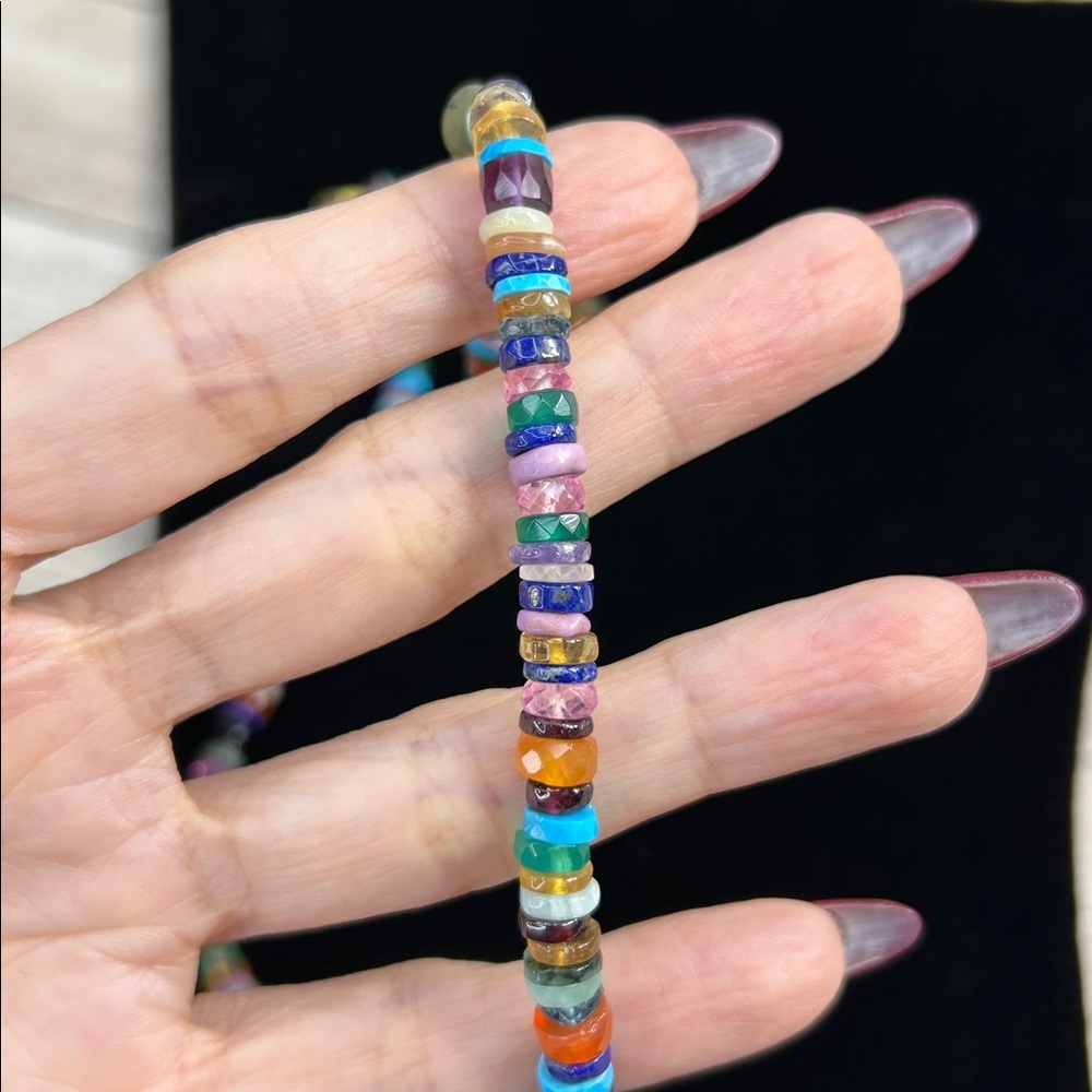 Multi Gemstone Beaded Necklace - image 6